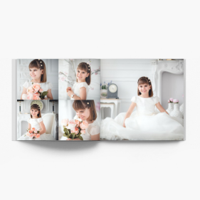 Váš projekt prvního přijímání fotokniha, 30x30 cm