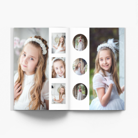 Váš projekt prvního přijímání fotokniha, 20x30 cm