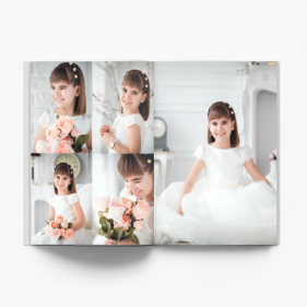 Váš projekt prvního přijímání fotokniha, 20x30 cm