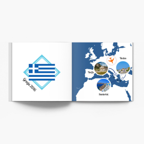 Řecko - Dovolená s dobrodružstvím fotokniha, 25x25 cm