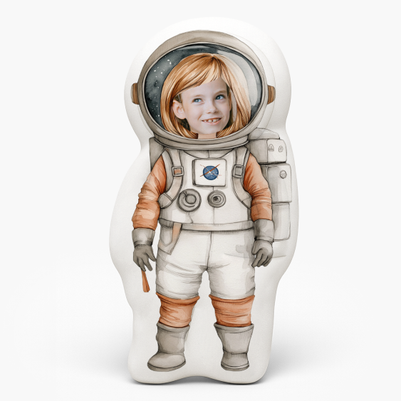 Polštář 3D personalizovaný, Samet, Astronaut 1, 30x30 cm