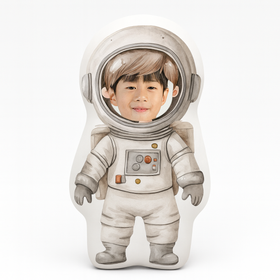 Polštář 3D personalizovaný, Samet, Astronaut 2, 30x30 cm