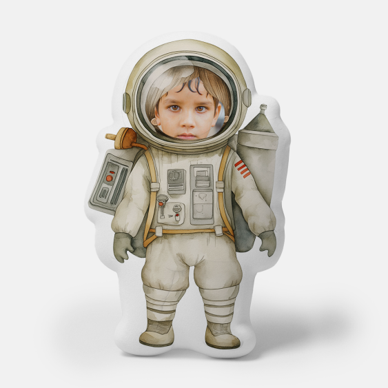 Polštář 3D personalizovaný, Samet, Astronaut 1, 30x30 cm