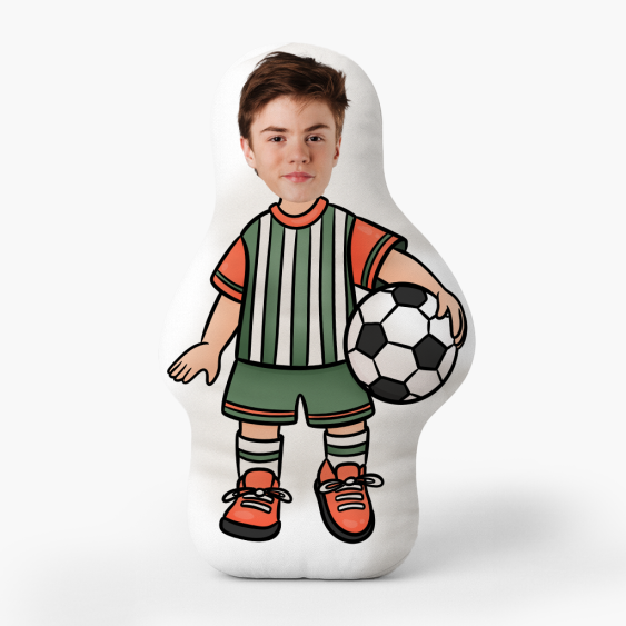 Polštář 3D personalizovaný, Samet, Fotbalista 1, 30x30 cm
