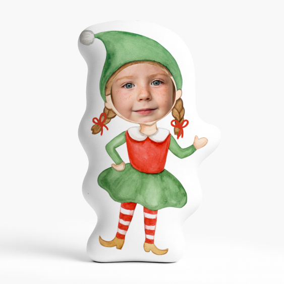 Polštář 3D personalizovaný, Samet, Elf, 30x30 cm