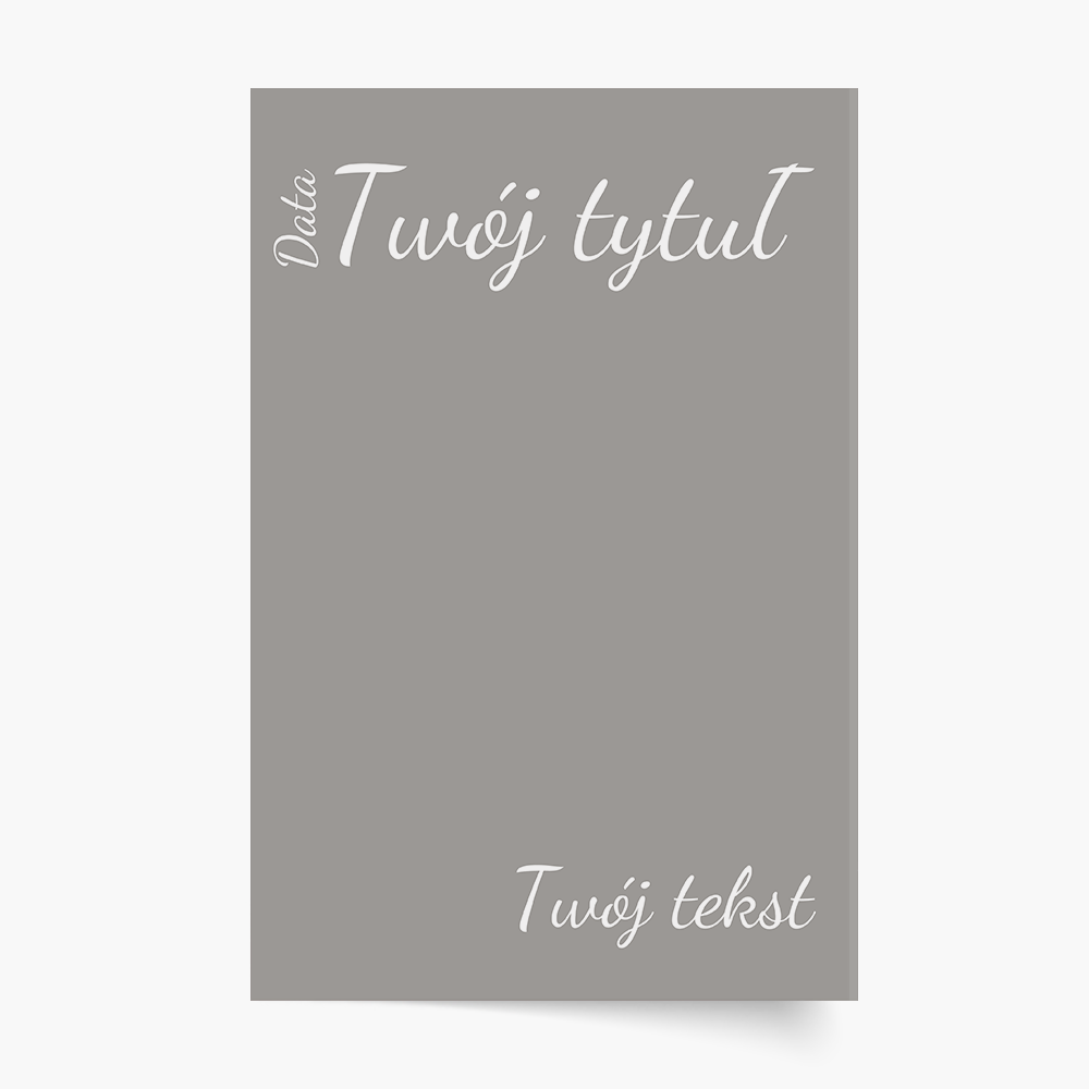Plakát, Zakryjte svůj design, 40x60