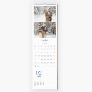 Kalendář kuchyňský, Blue, 12x45