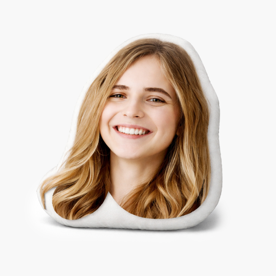 Polštář 3D personalizovaný, Samet, Tvar vašeho obličeje, 30x30 cm