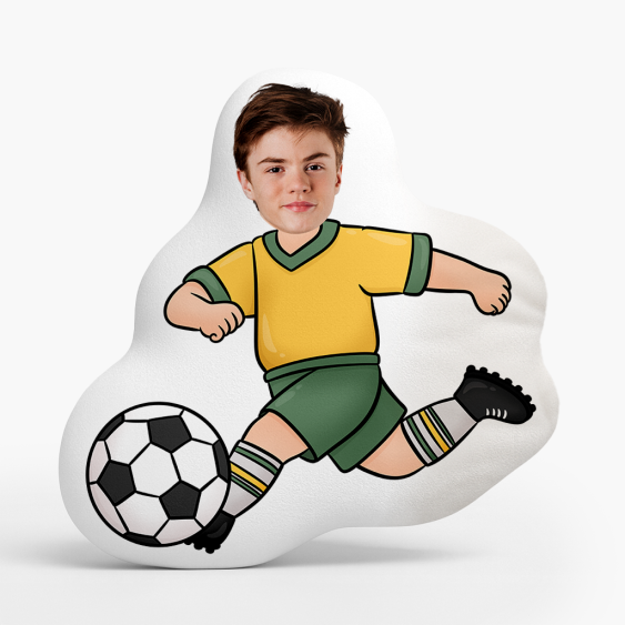 Polštář 3D personalizovaný, Samet, Fotbalista 2, 30x30 cm