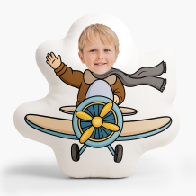 Polštář 3D personalizovaný, Samet, Pilot, 30x30 cm