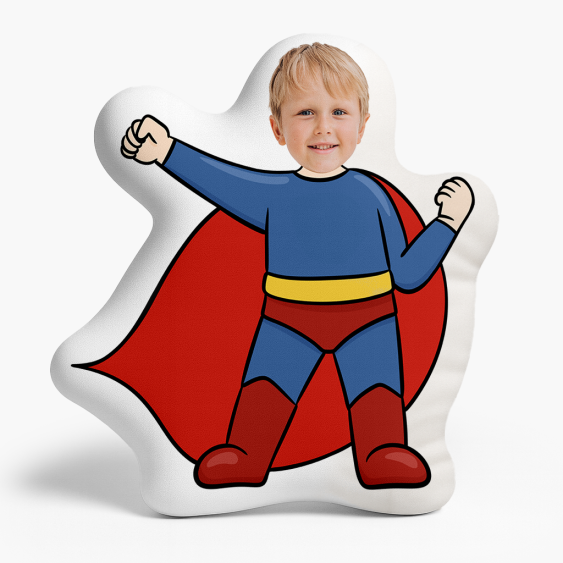 Polštář 3D personalizovaný, Samet, Superbohater 2, 30x30 cm