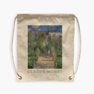 Batoh-pytel, 38x46, Monet "Garden" - ecru