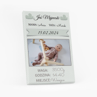 Obraz, Rodný list chlapeček, 20x30 cm