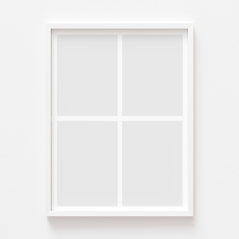 Plakát, Váš plakát, 4 prvky s bílým rámečkem, 21x30