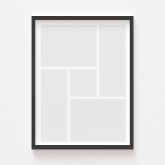 Plakát, Váš plakát, 5 prvků s černým rámečkem, 21x30