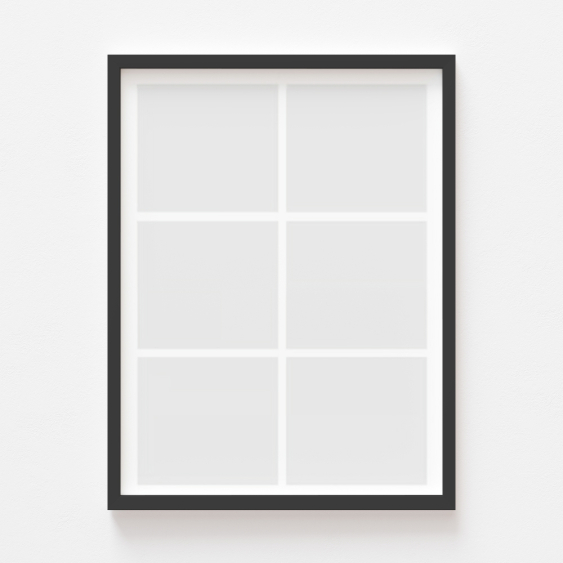 Plakát, Váš plakát, 6 kusů s černým rámem, 21x30