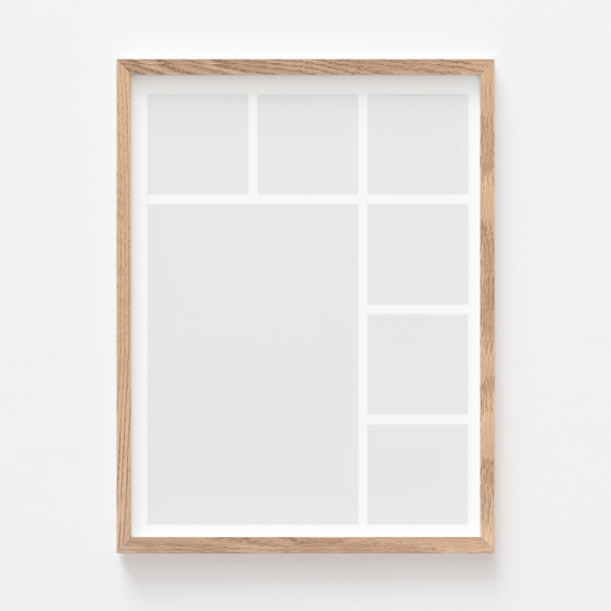 Plakát, Váš plakát, 7 prvků s dubovým rámem, 21x30
