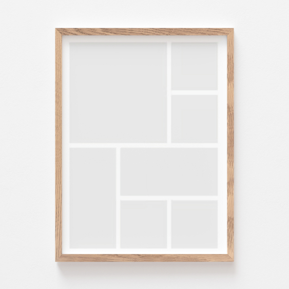 Plakát, Váš plakát, 7 prvků s dubovým rámem, 21x30
