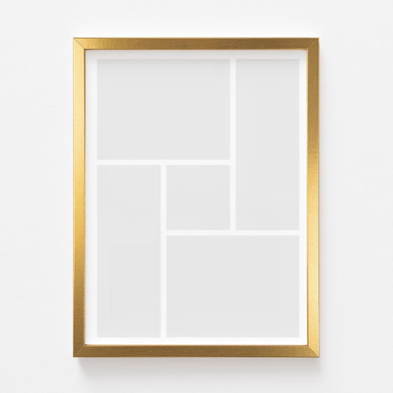 Plakát, Váš plakát, 5 prvků se zlatým rámem, 21x30