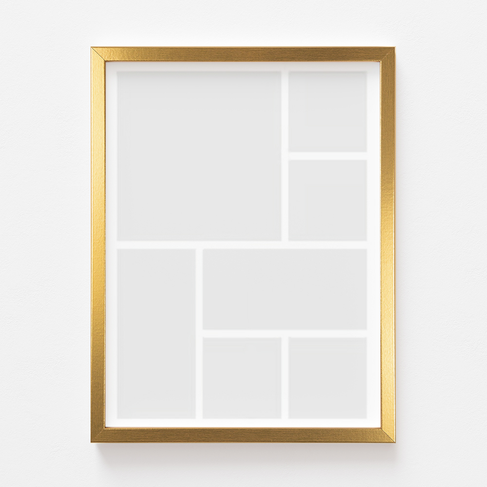 Plakát, Váš plakát, 7 prvků se zlatým rámem, 21x30