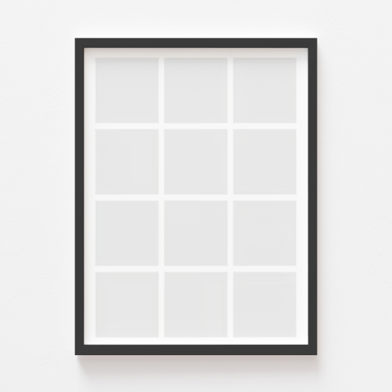 Plakát, Váš plakát, 12 kusů s černým rámem, 21x30