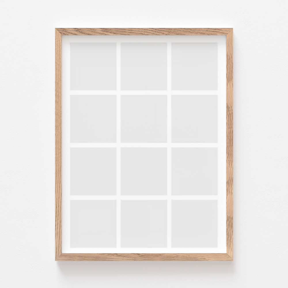Plakát, Váš plakát, 12 kusů s dubovým rámem, 21x30