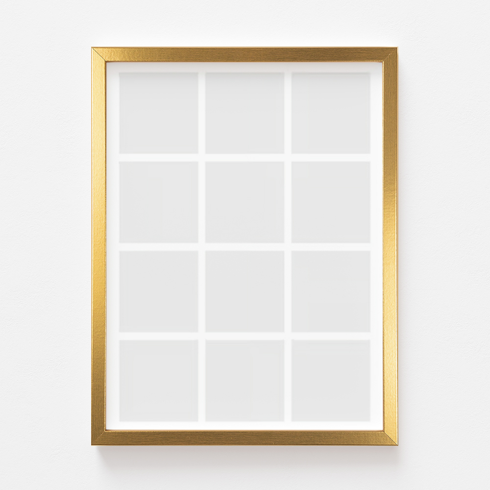 Plakát, Váš plakát, 12 kusů se zlatým rámem, 21x30
