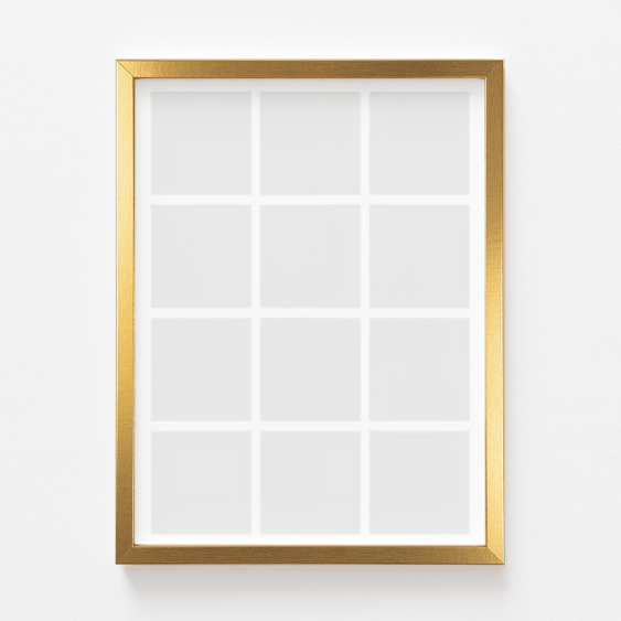 Plakát, Váš plakát, 12 kusů se zlatým rámem, 21x30