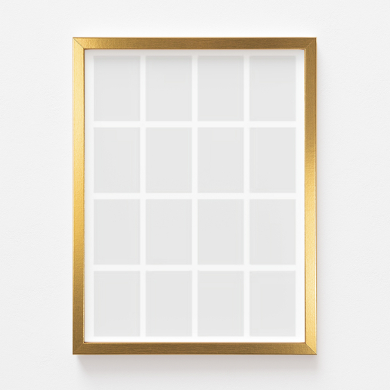 Plakát, Váš plakát, 16 kusů se zlatým rámem, 21x30