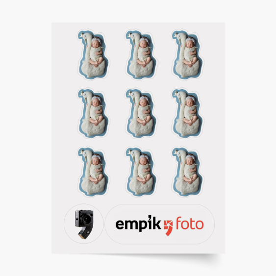 Samolepka, 9 dílků