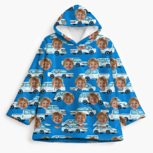 Mikina s přikrývkou Auta