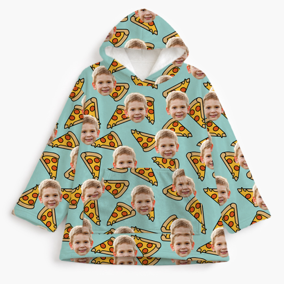 Mikina s přikrývkou Pizza