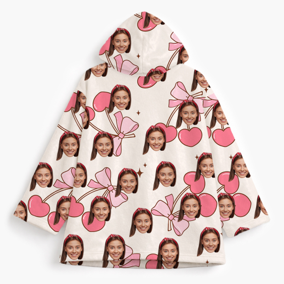 Mikina s přikrývkou Třešeň