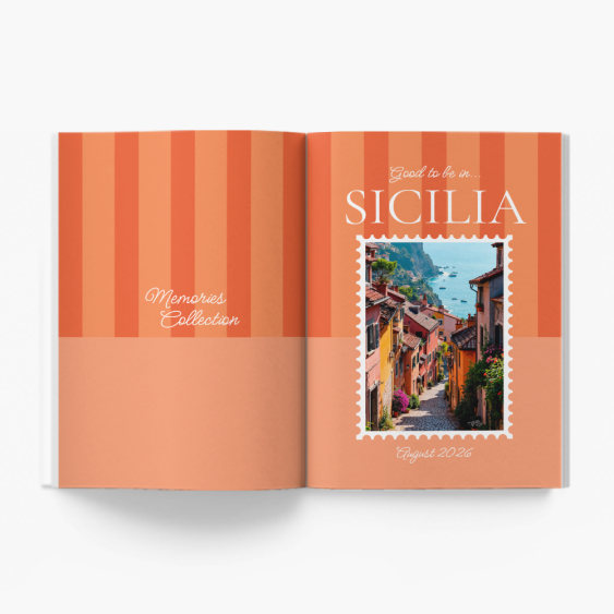 Sicilské vzpomínky fotokniha, 20x30 cm