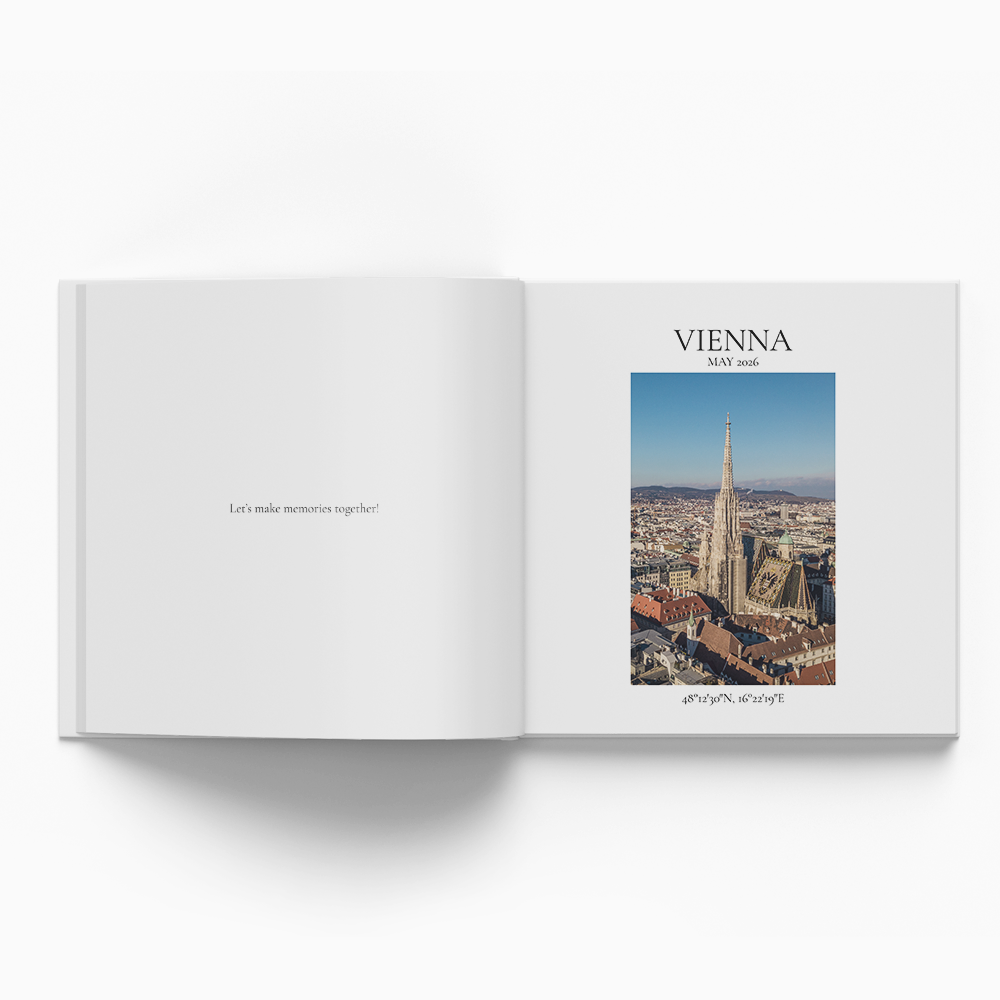 Klasika: Vídeň fotokniha, 25x25 cm