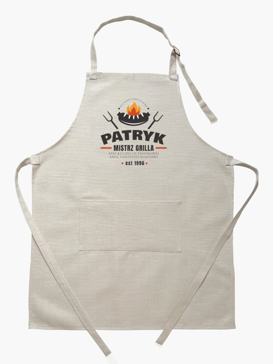 Zástěra Mistr grilu, béžový