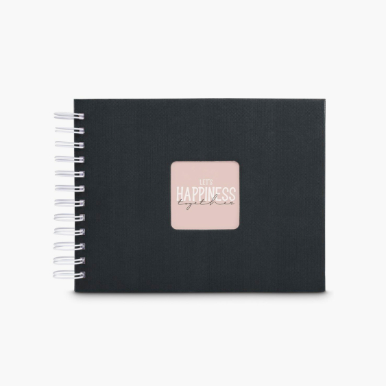 Samolepící fotoalbum UMĚLECKÁ HLUBOKÁ ČERNÁ 24x17 50 BÍLÝCH STRAN, 10x15 cm