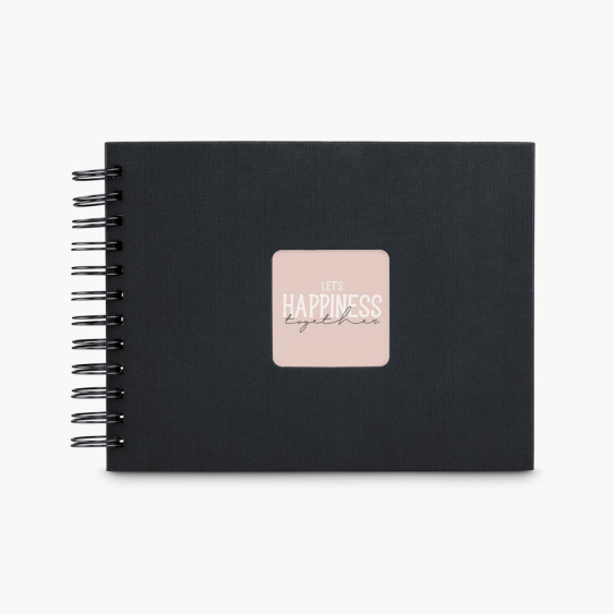 Samolepící fotoalbum UMĚLECKÁ HLUBOKÁ ČERNÁ 24x17 50 ČERNÝCH STRAN, 10x15 cm