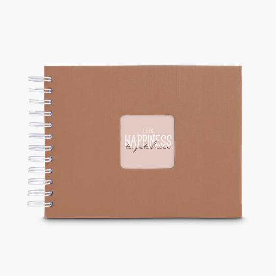 Samolepící fotoalbum UMĚLECKÉ MOCHA 24x17 50 BÍLÝCH STRÁNEK, 10x15 cm
