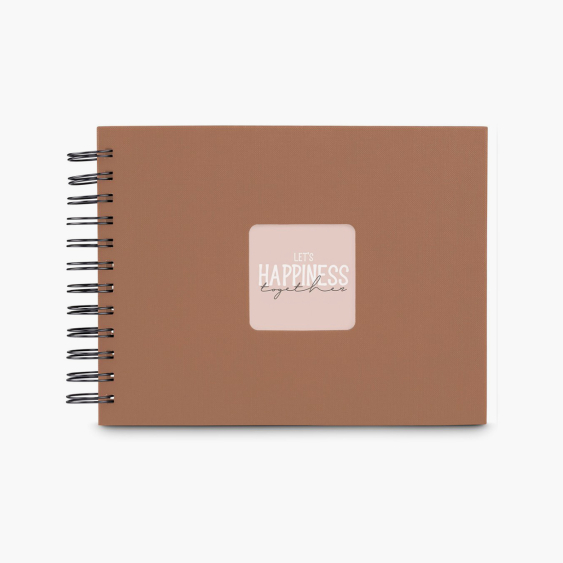 Samolepící fotoalbum UMĚLECKÉ MOCHA 24x17 50 ČERNÝCH STRÁNEK, 10x15 cm