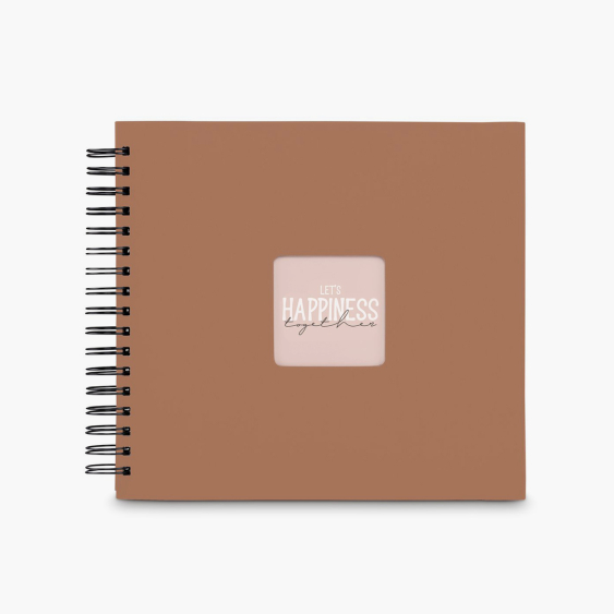 Samolepící fotoalbum UMĚLECKÉ MOCHA 28x24 50 ČERNÝCH STRÁNEK, 10x15 cm