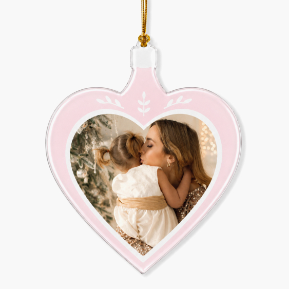Vánoční ozdoba na stromeček Vaše fotografie, sada 4 kusů