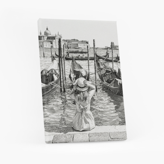 Obraz, Vaše fotografie ve stylu: Skica, 20x30 cm