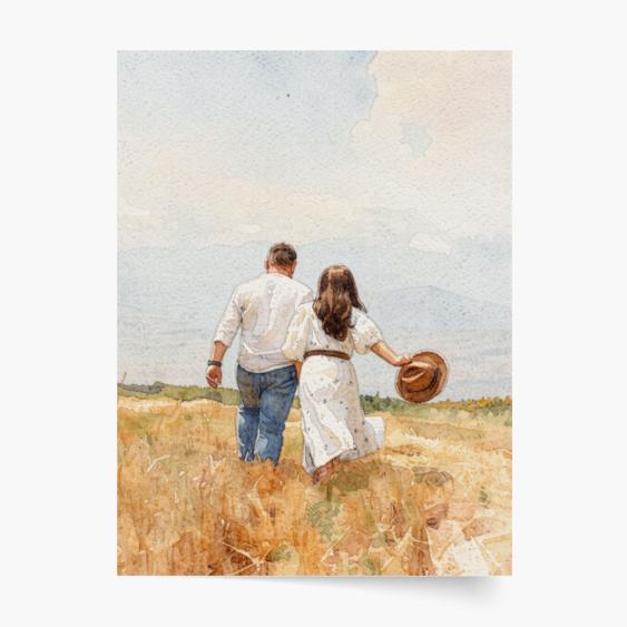 Plakát, Vaše fotografie ve stylu: Akvarelu, 21x30
